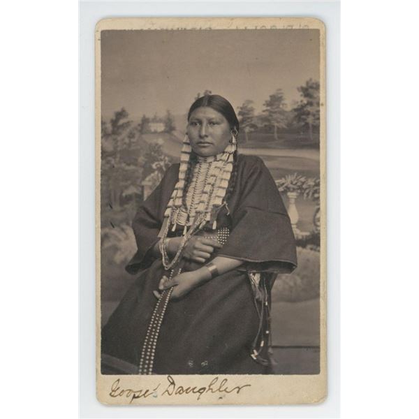 W.R. Cross Goose's Daughter Indian CDV Photo