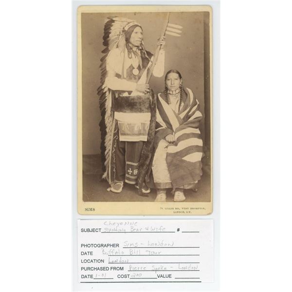 Buffalo Bills Wild West Show Indian Cabinet Photo
