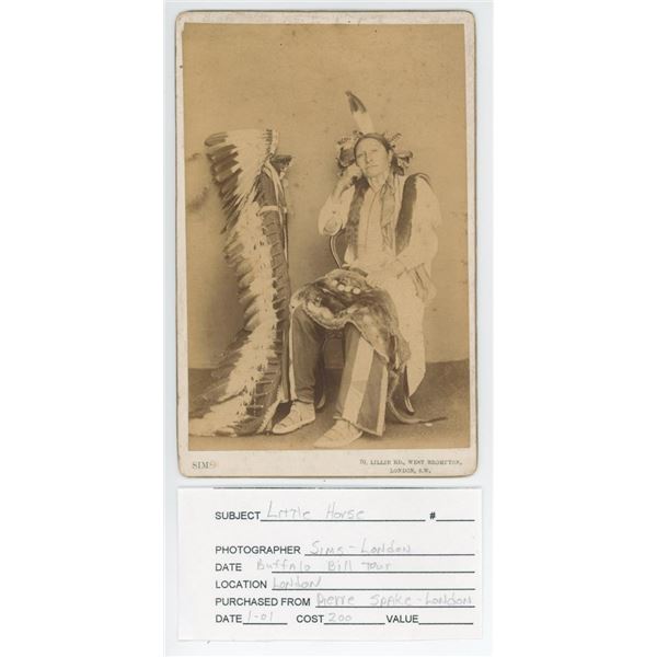 Buffalo Bills Wild West Show Indian Cabinet Photo