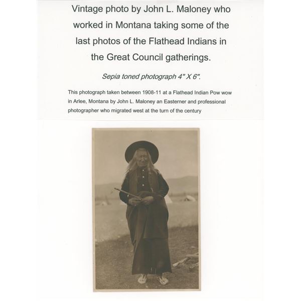 John Maloney Montana Flathead Indian Photo