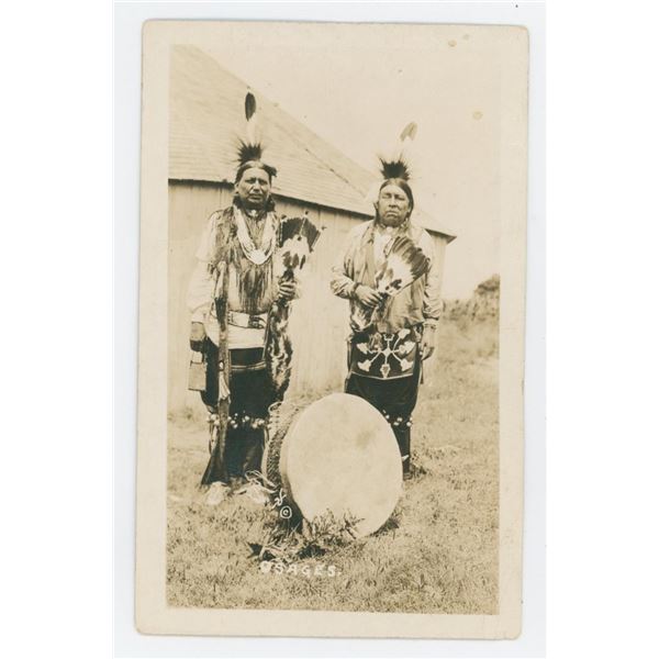 Dillon Oklahoma Osage Indians RPPC Postcard