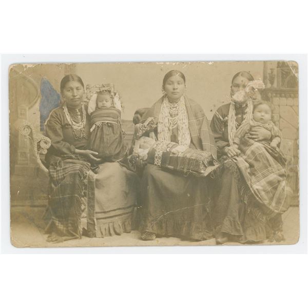 Osage Indian Maidens RPPC Postcard