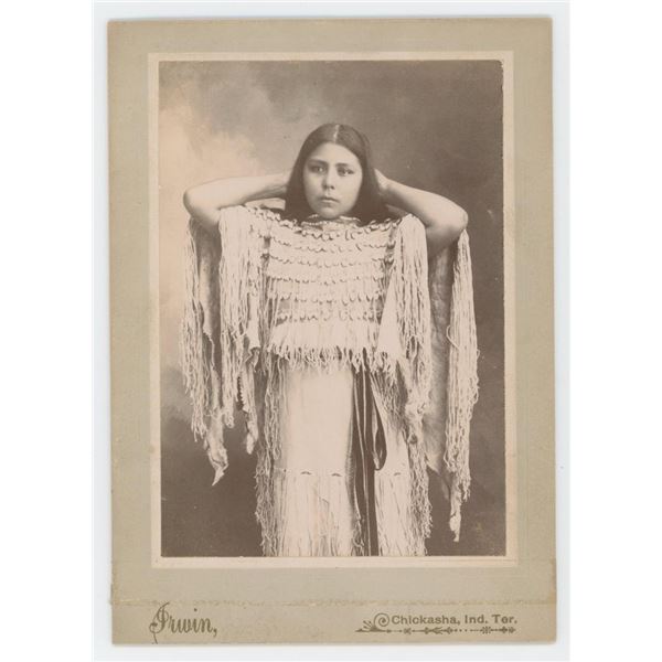 Kiowa Annie Indian Territory Cabinet Photo