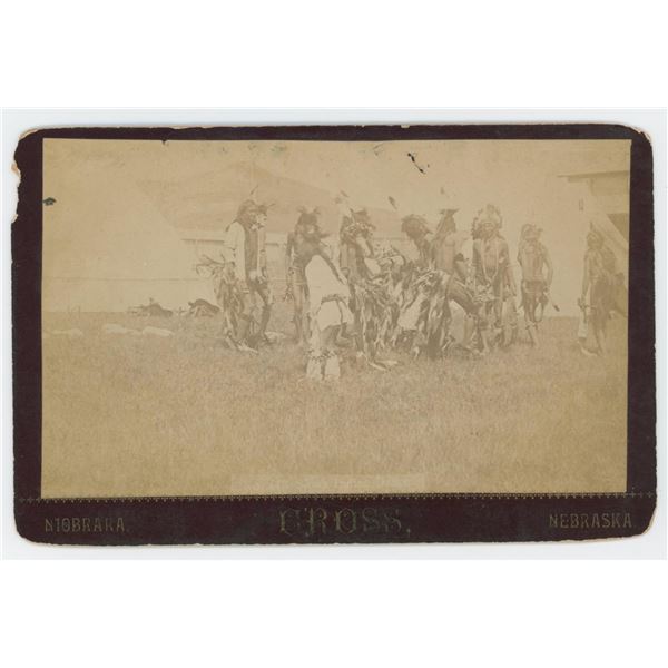 W.R. Cross Sioux Indian Dance Cabinet Photo