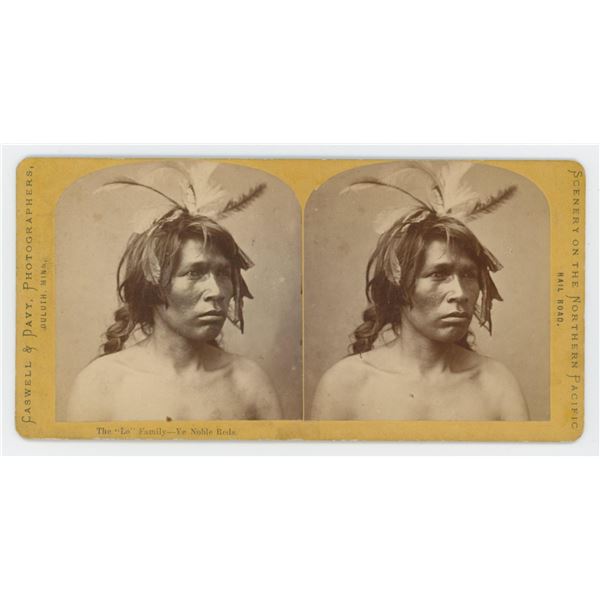 Caswell & Davy Lo Family Indian Stereoview