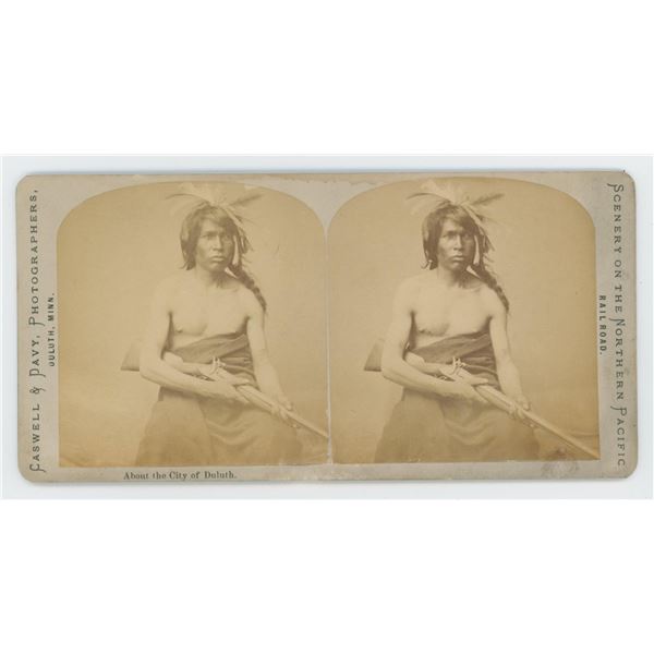 Caswell & Davy Lo Family Indian Stereoview