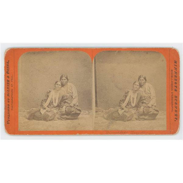 McLeish & Pasel Winnebago Indians Stereoview