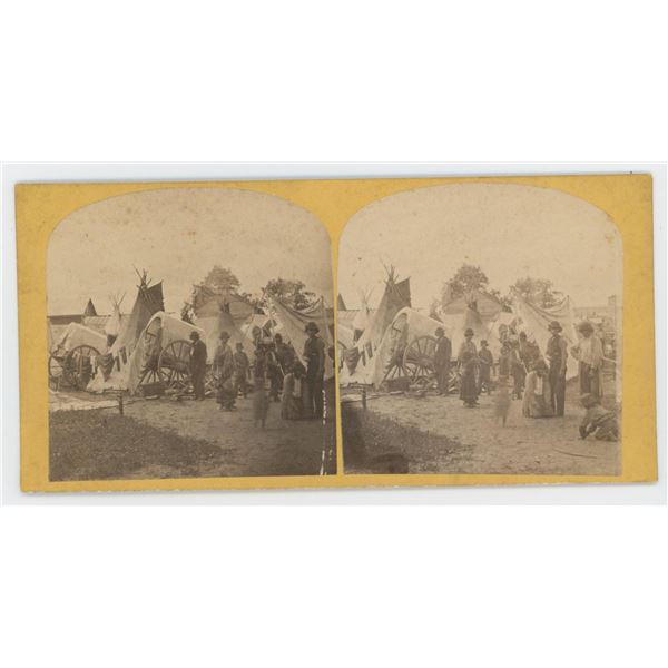 Raymond Nias Metis Encampment Stereoview