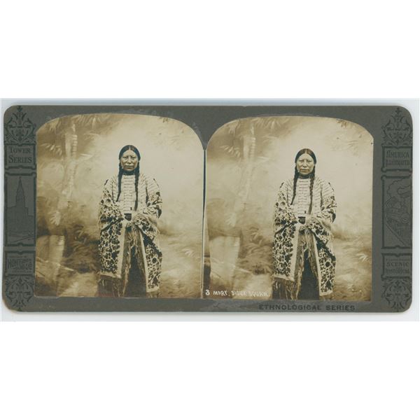 Mary Sioux Indian Squaw Stereoview