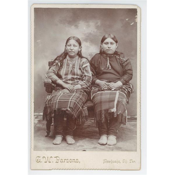 G.W. Parsons Osage Oklahoma Territory Indian Photo