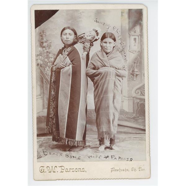 G.W. Parsons Osage Oklahoma Territory Indian Photo