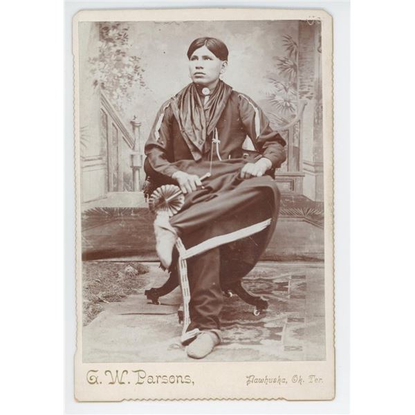 G.W. Parsons Osage Oklahoma Territory Indian Photo
