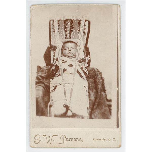 G.W. Parsons Osage Oklahoma Territory Indian Photo