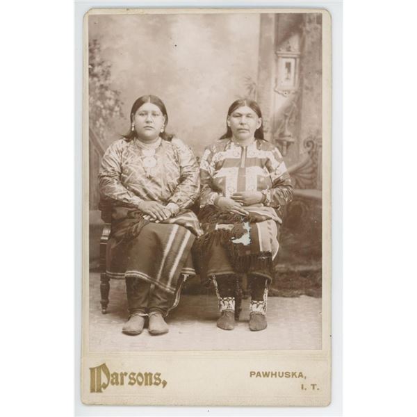 G.W. Parsons Osage Oklahoma Territory Indian Photo