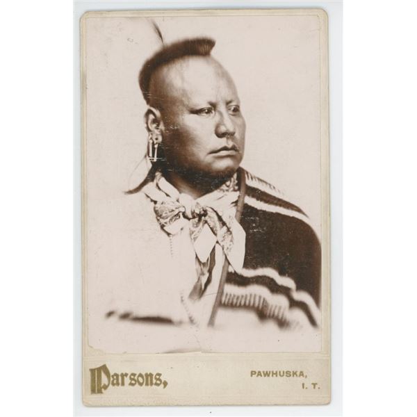 G.W. Parsons Osage Oklahoma Territory Indian Photo