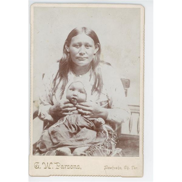 G.W. Parsons Osage Oklahoma Territory Indian Photo