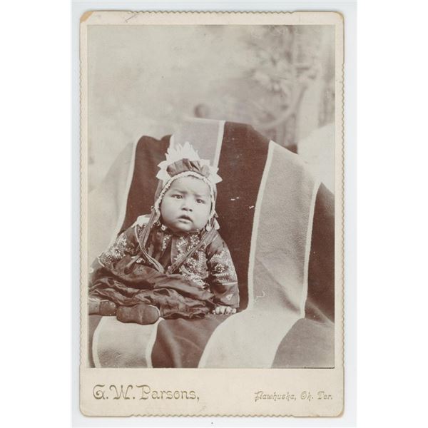 G.W. Parsons Osage Oklahoma Territory Indian Photo