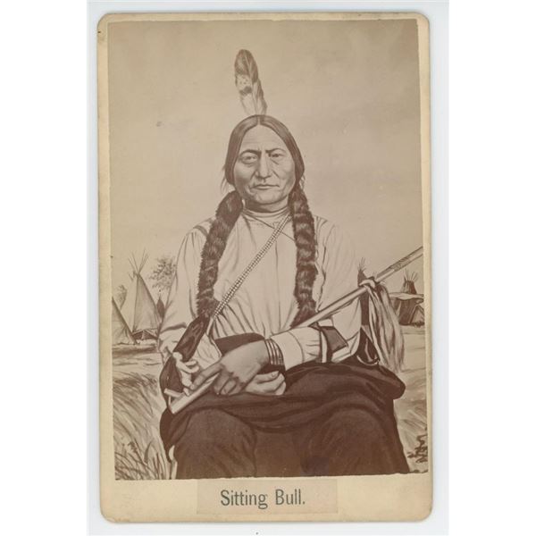 DF Barry Sitting Bull Indian Cabinet Photo