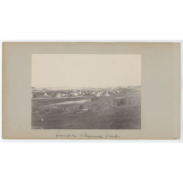 Indian Camp Cheyenne Creek Dakota Photo