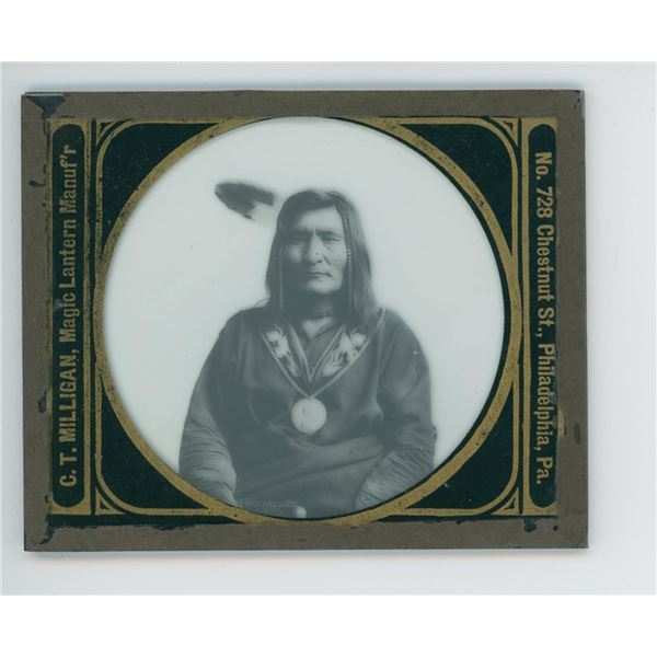 Ojibwa Indian Chief Little Shell Lantern Slide