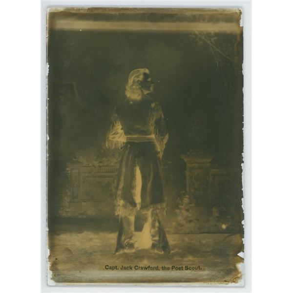 Jack Crawford Poet Scout Glass Photo Negative