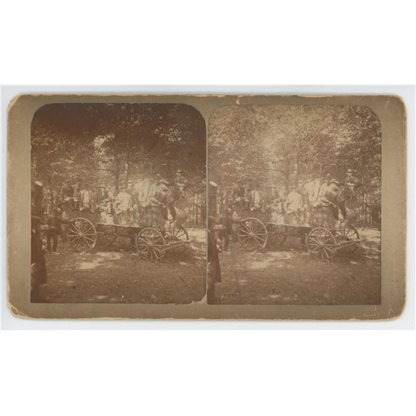 Galesville Wisconsin Cadet Band Stereoview