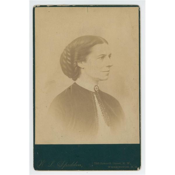 Clara Barton Signed Cabinet Photo