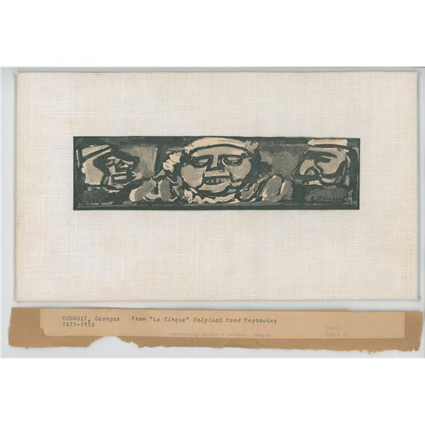 Georges Rouault Le Cirque Engraving