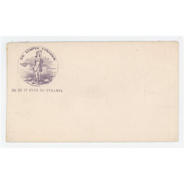 Sic Semper Tyrannis Virginia Confederate Envelope
