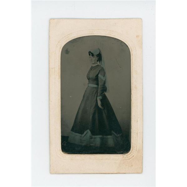 Maryland Confederate Nurse Tintype Photo