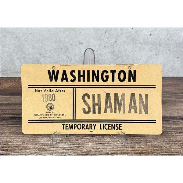 1980 State of Washington Shaman License