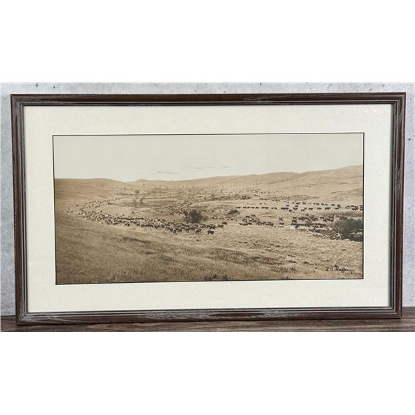 Laton Alton L.A. Huffman Montana Collotype