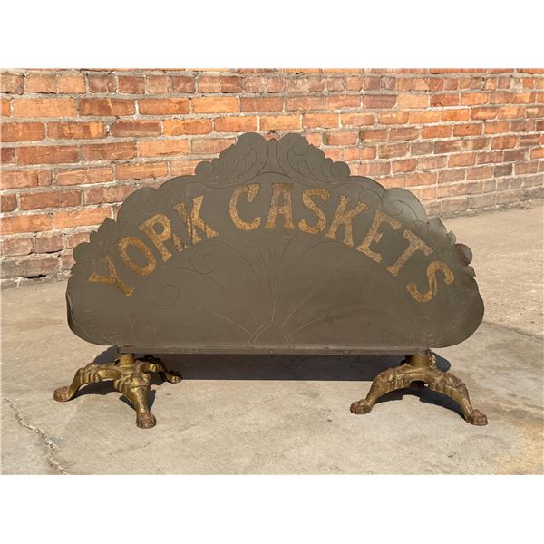 York Caskets Pennsylvania Funeral Home Sign