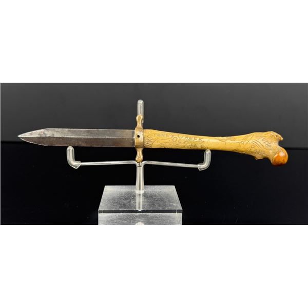 War of 1812 Stoney Creek Ontario Scrimshaw Dagger