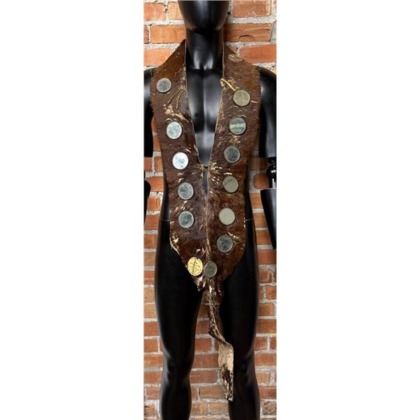 Native American Indian Otter Mirror Bandolier