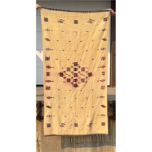 Antique Mexican Saltillo Serape Blanket