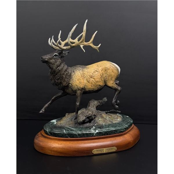 Carol Grende Makin Tracks Elk Bronze