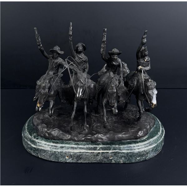 Frederic Remington Coming Through the Rye Bronze