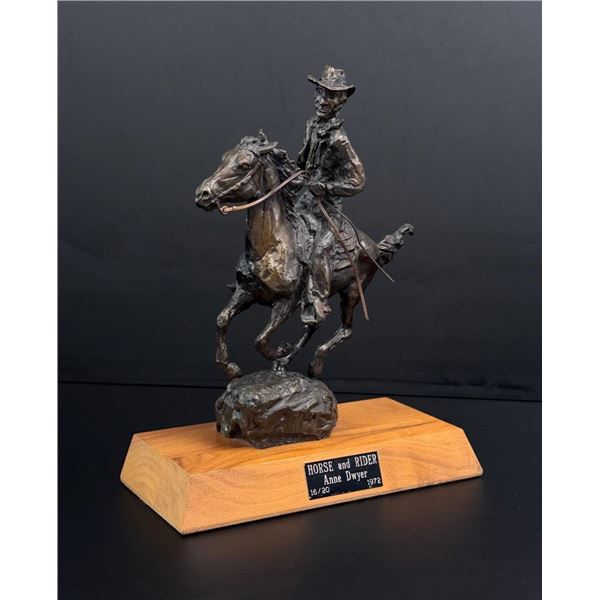 Anne Dwyer Horse and Rider Bronze