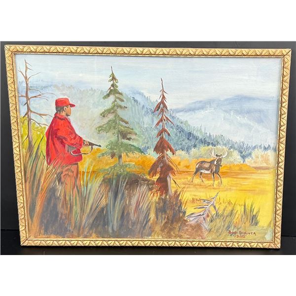 Bob Scriver Moose Hunter Painting