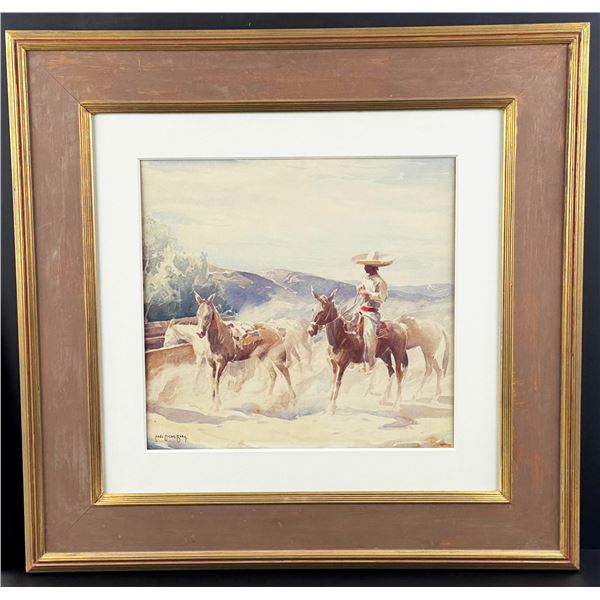 Carl Oscar Borg Taking the Herd Painting