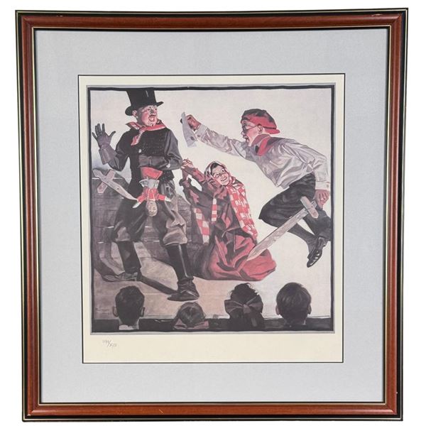 Norman Rockwell School Play Lithograph