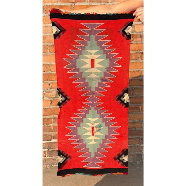 Navajo Germantown Indian Rug Saddle Blanket