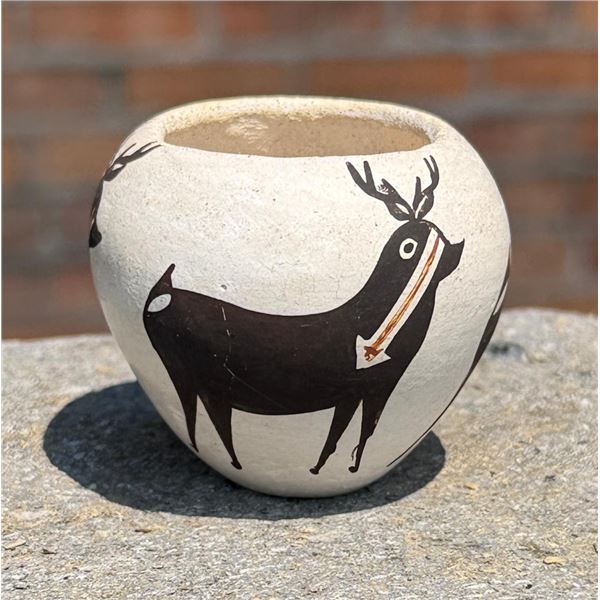 Marie Zieu Chino Acoma Pueblo Miniature Pot