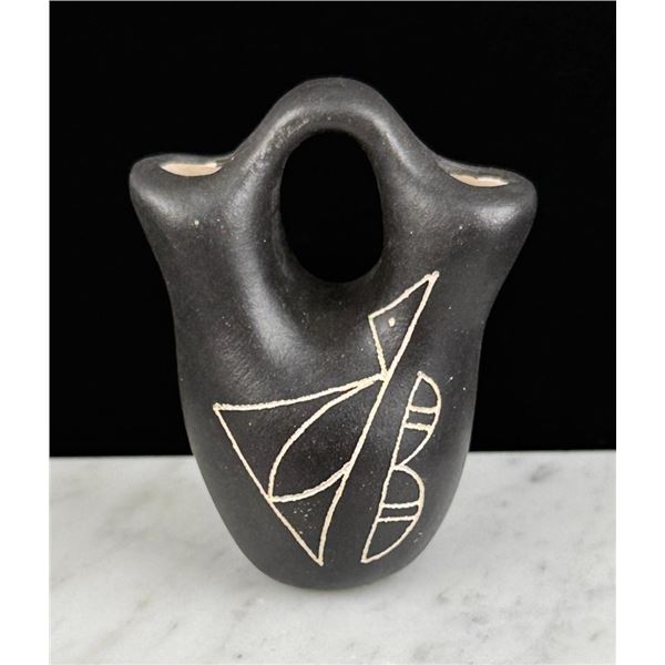 Priscilla Jim Acoma Pueblo Pottery Wedding Vase