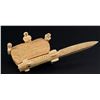 Image 1 : Alaskan Inuit Eskimo Walrus Ivory Cribbage Board