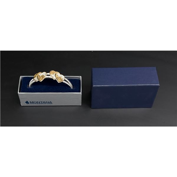 Montana Silversmiths Cowgirl Double Heart Bracelet