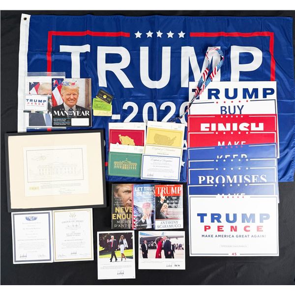 Collection of Donald Trump Campaign Memorabilia