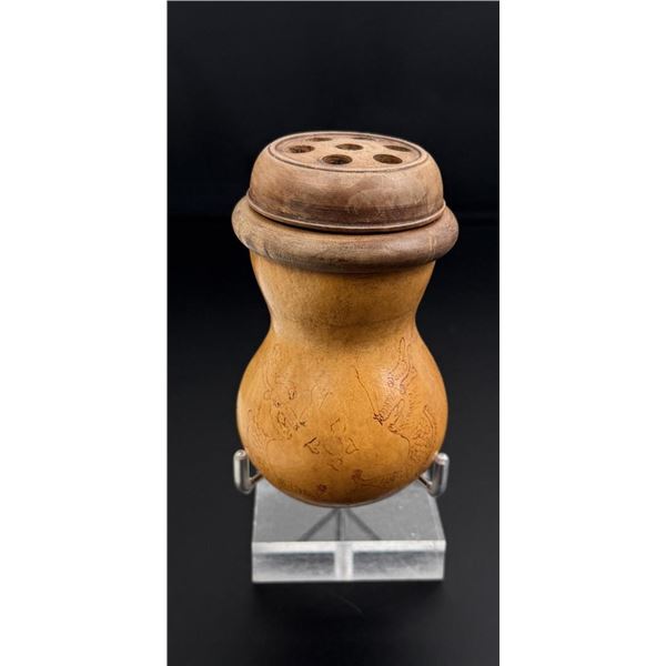 Antique Chinese Gourd Engraved Cricket Cage