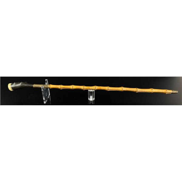 Ivory and Bamboo Walking Swagger Stick Cane